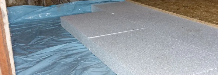 Dämmung verlegen auf Dachboden